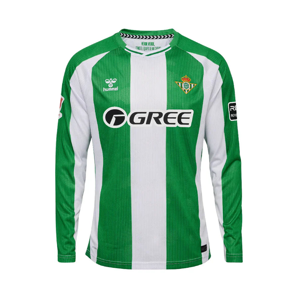 Camiseta Real Betis I Manga Larga Hombre 25/26