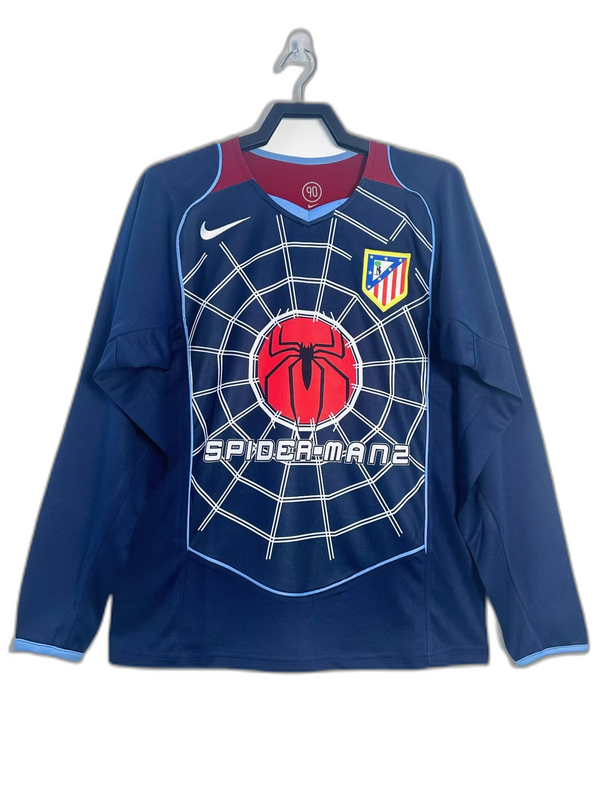 Camiseta Atlético de Madrid 04/05 II de Visitante - Manga Larga Versión Retro