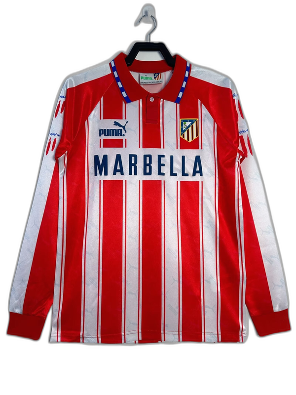 Camiseta Atlético de Madrid 94/95 I de Local - Manga Larga Versión Retro